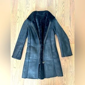 Beautiful and warm real shearling coat , gently used -like new !